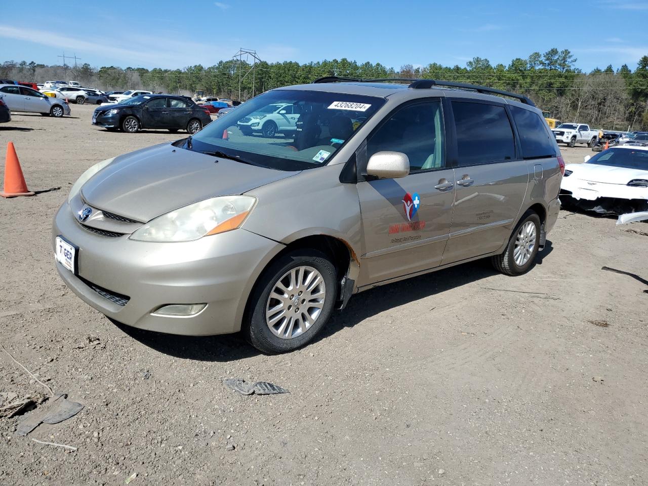 toyota sienna 2007 5tdzk22c07s056399