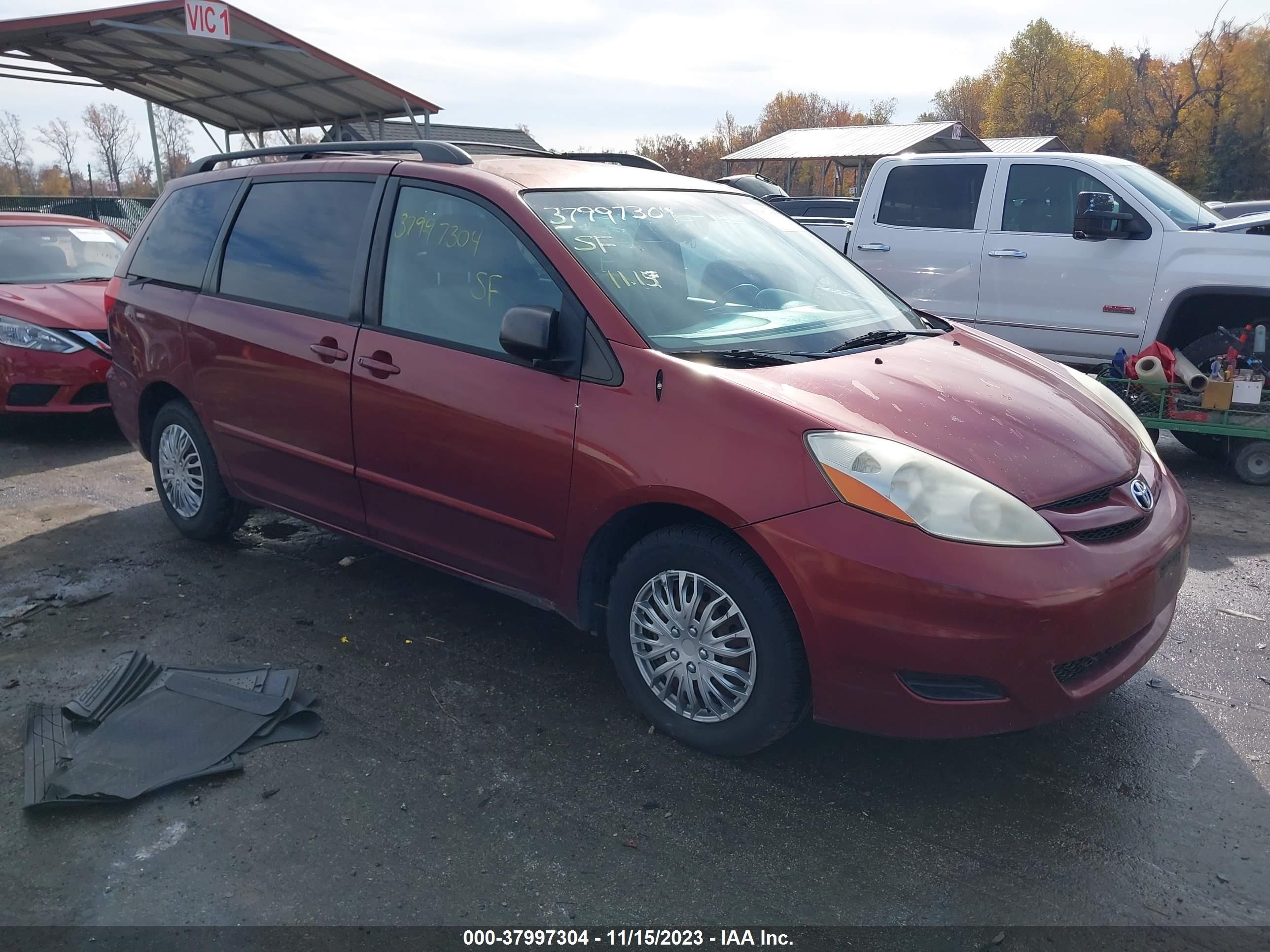 toyota sienna 2009 5tdzk23c29s247033