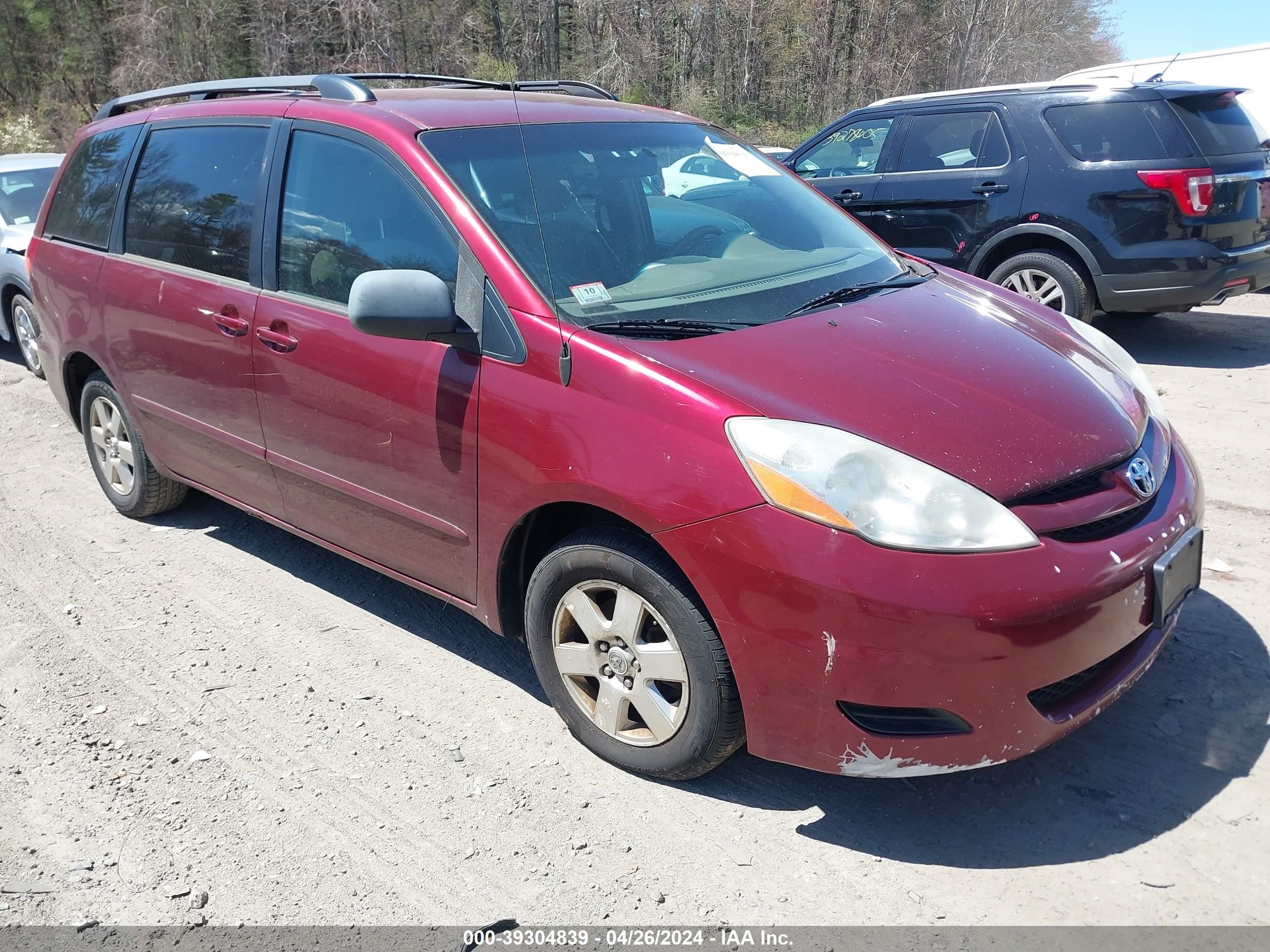 toyota sienna 2008 5tdzk23c38s164032