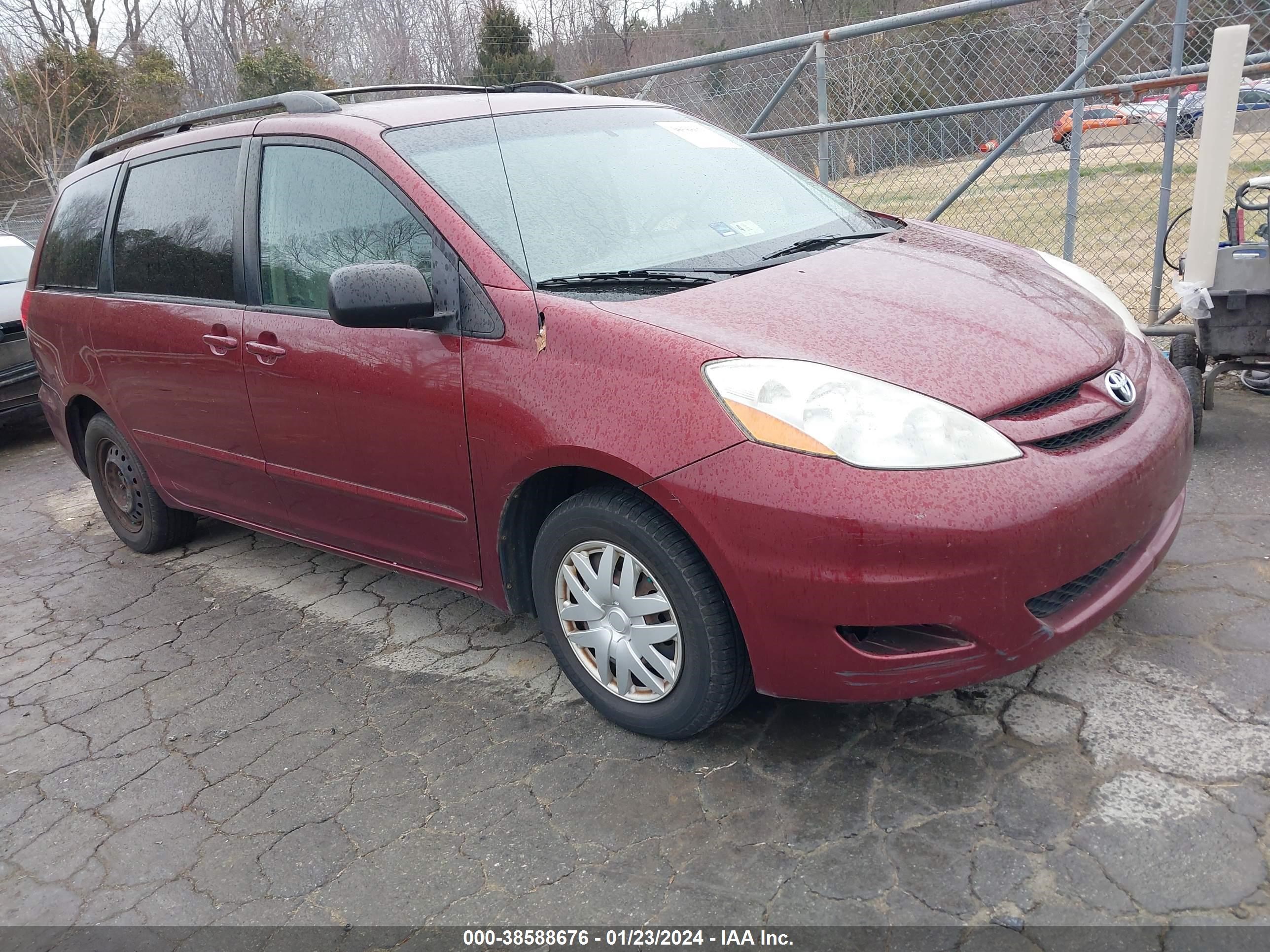 toyota sienna 2008 5tdzk23c58s188235