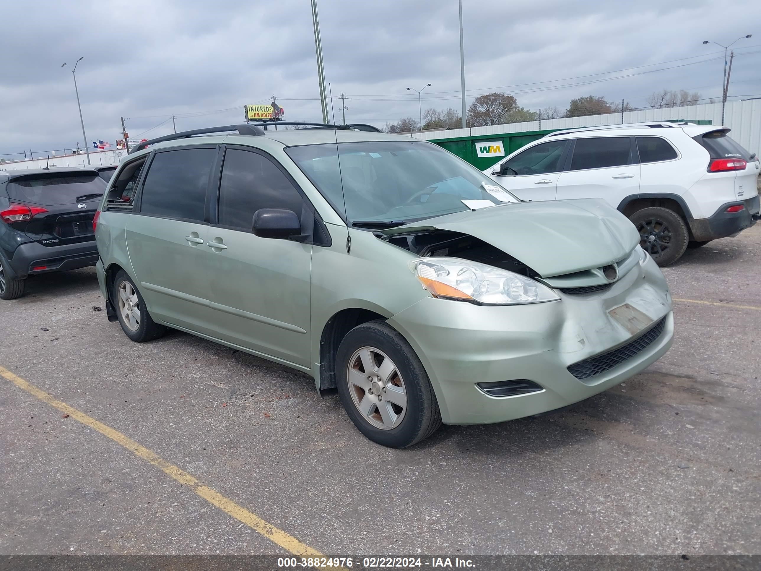 toyota sienna 2008 5tdzk23c58s214302