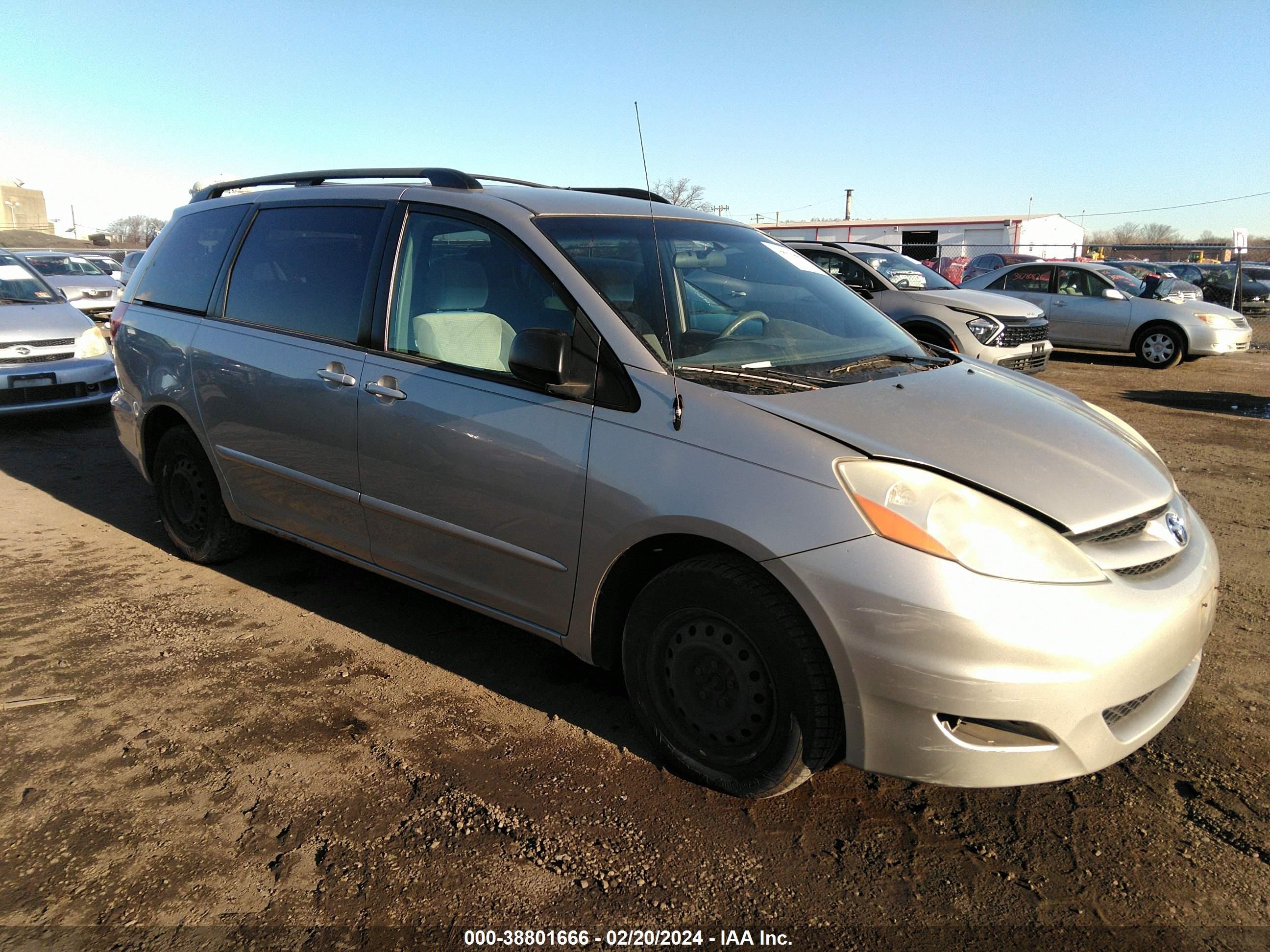 toyota sienna 2007 5tdzk23c67s046698