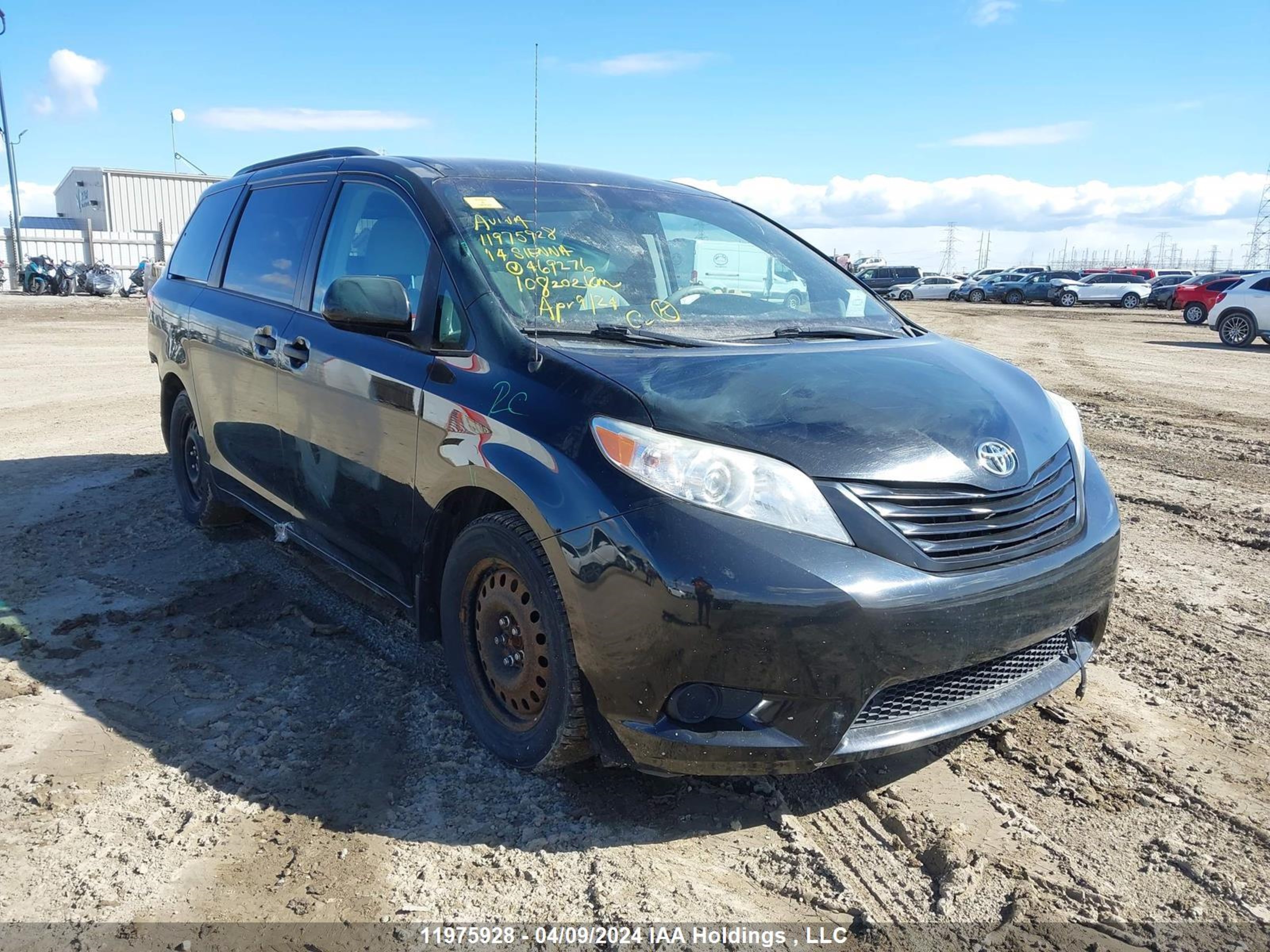 toyota sienna 2014 5tdzk3dc0es469276