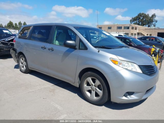 toyota sienna 2011 5tdzk3dcxbs009229