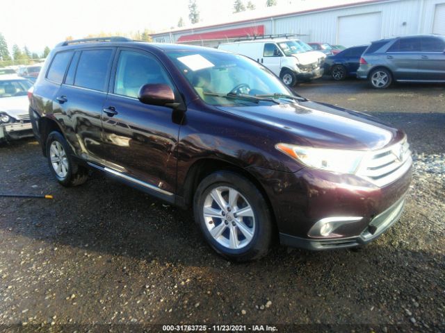 toyota highlander 2012 5tdzk3eh7cs066628