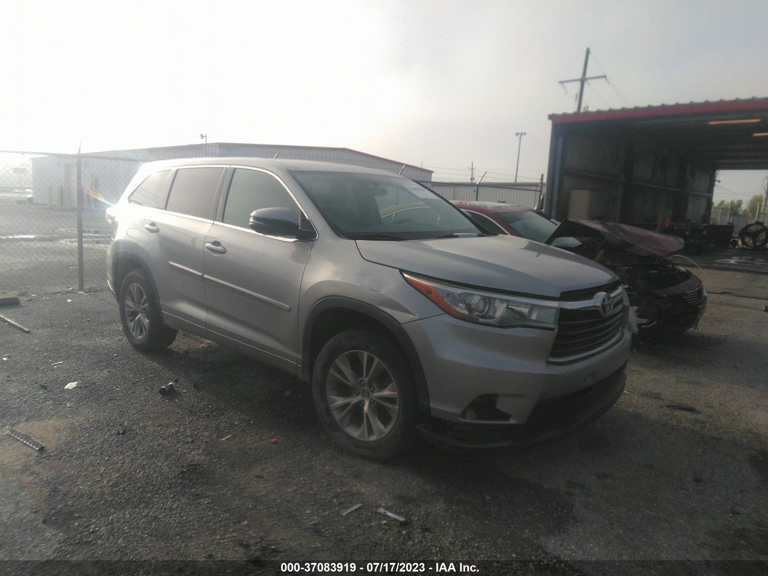 toyota highlander 2016 5tdzkrfh0gs121928