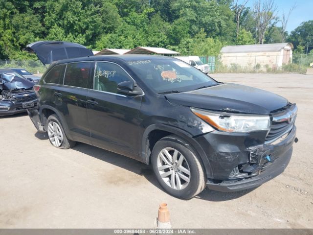 toyota highlander 2015 5tdzkrfh6fs046182