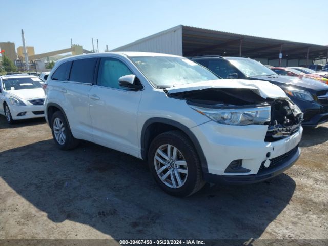 toyota highlander 2016 5tdzkrfh7gs183245