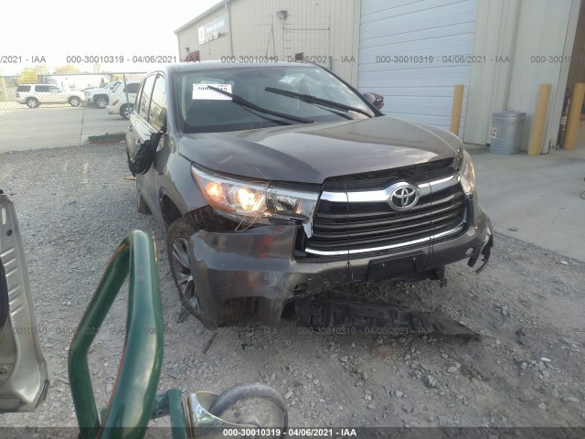 toyota highlander 2016 5tdzkrfh9gs163479