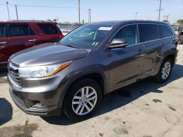 toyota highlander 2014 5tdzkrfhxes018318