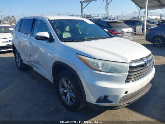 toyota highlander 2015 5tdzkrfhxfs072994