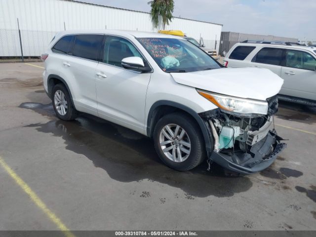 toyota highlander 2015 5tdzkrfhxfs092582