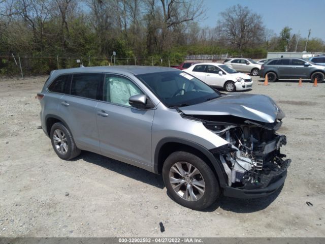 toyota highlander 2015 5tdzkrfhxfs097071