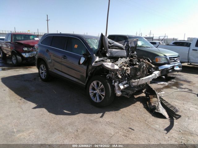 toyota highlander 2015 5tdzkrfhxfs098432