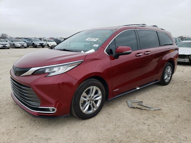 toyota sienna 2021 5tdzrkec6ms016332