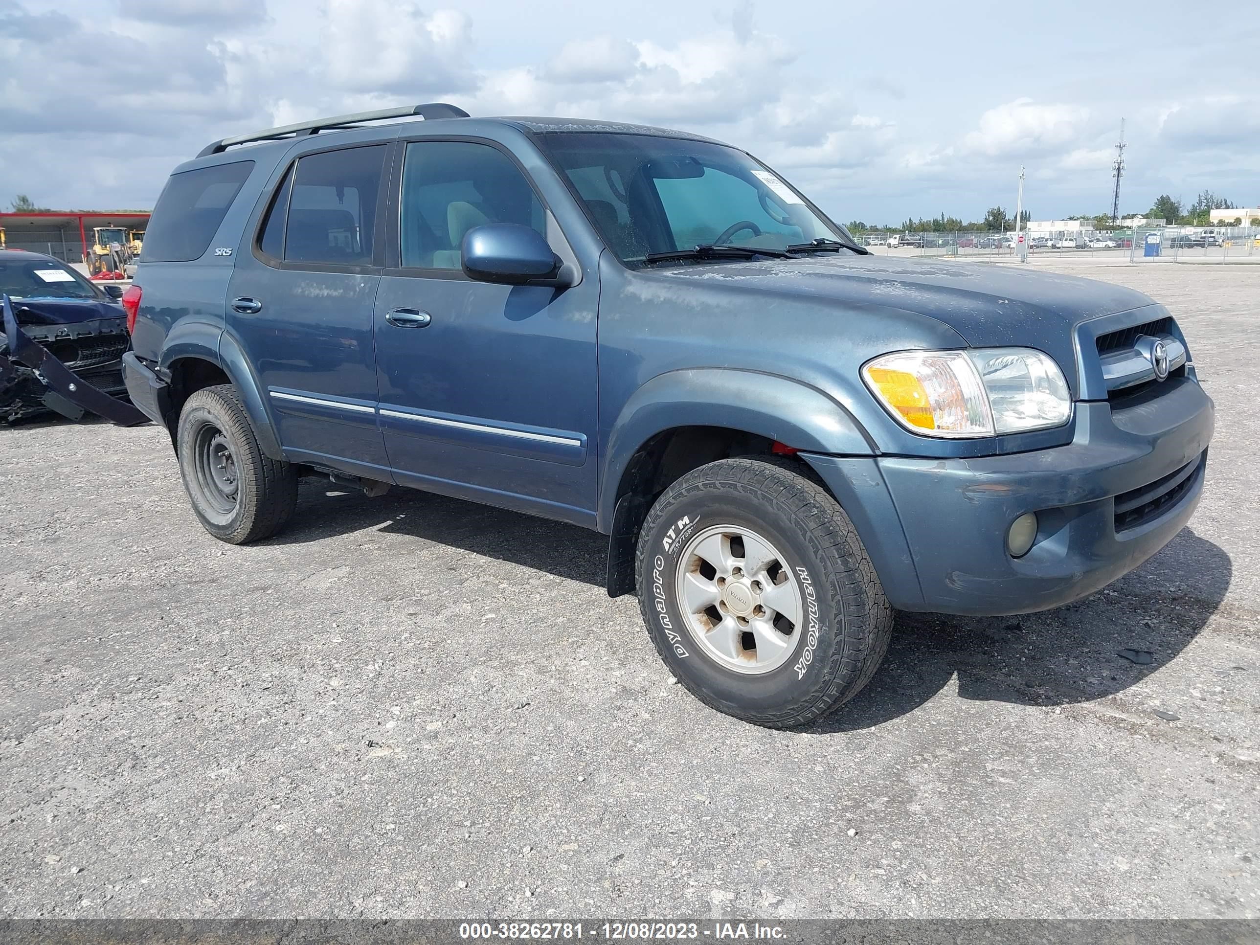 toyota sequoia 2005 5tdzt34a05s252922