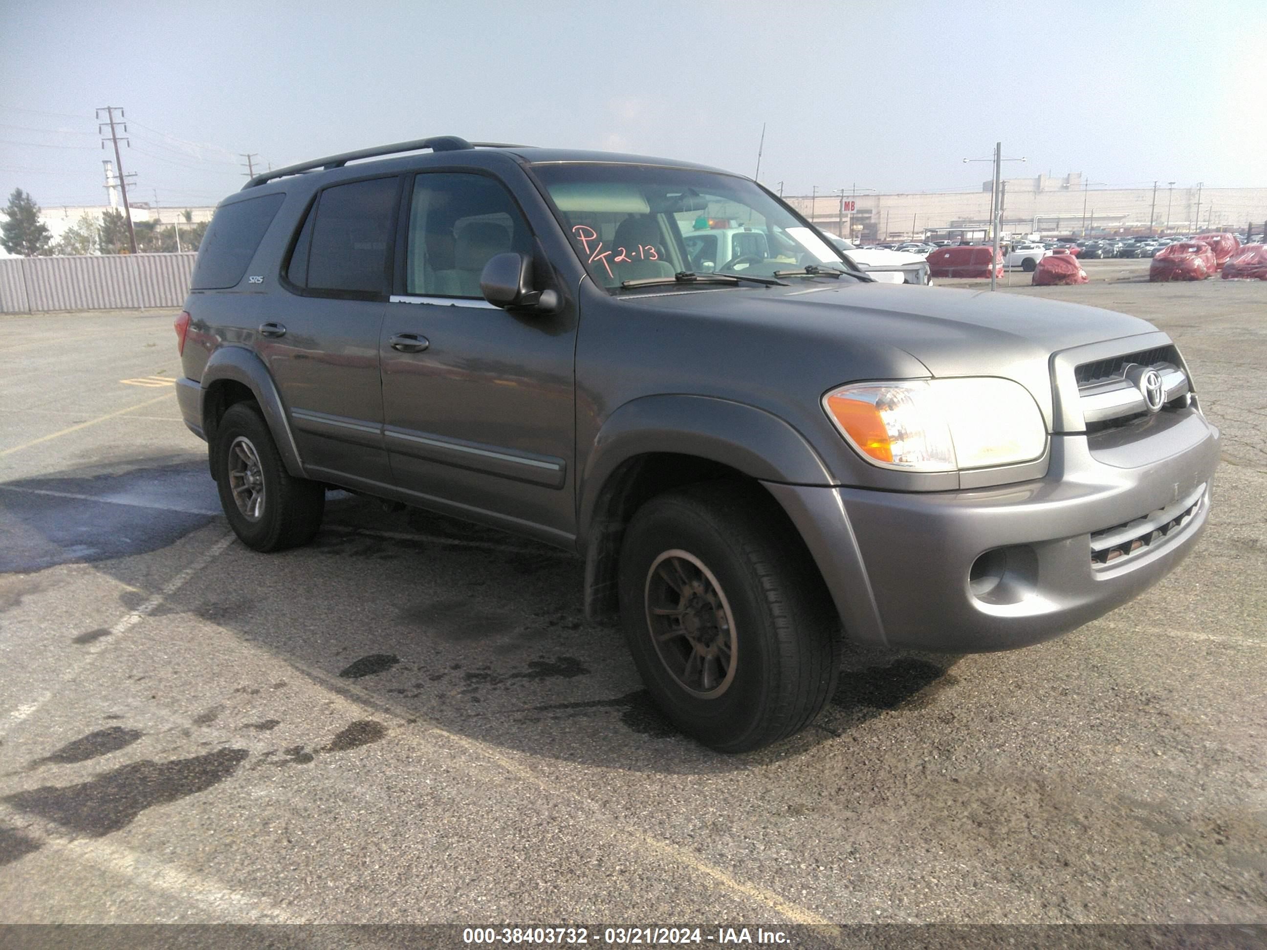 toyota sequoia 2005 5tdzt34a75s253548