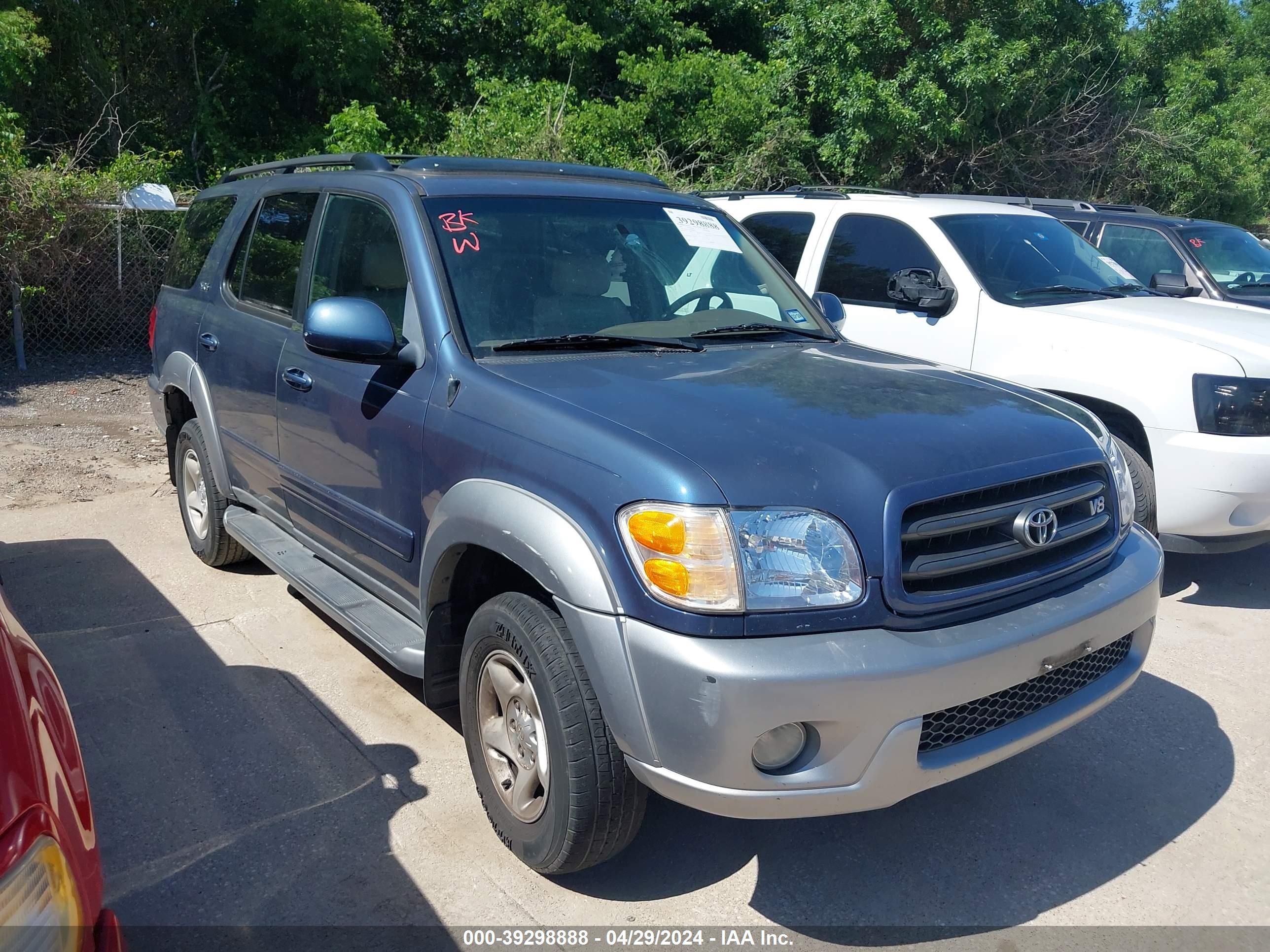 toyota sequoia 2002 5tdzt34a82s095460