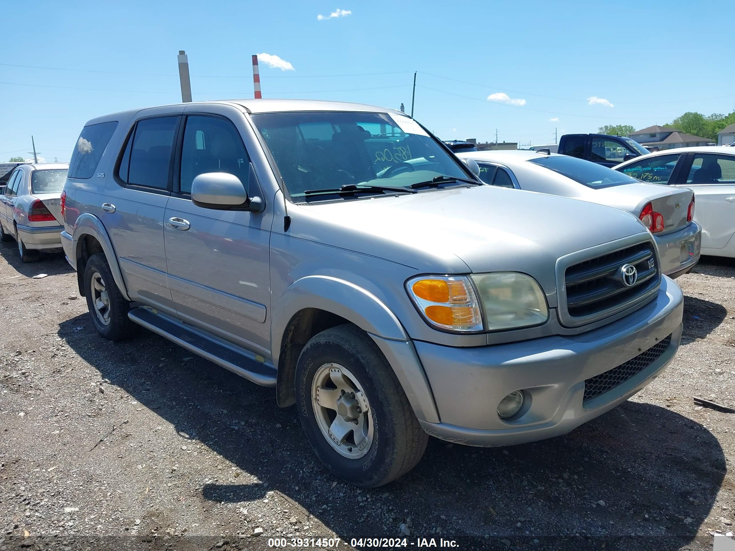 toyota sequoia 2002 5tdzt34a92s101749