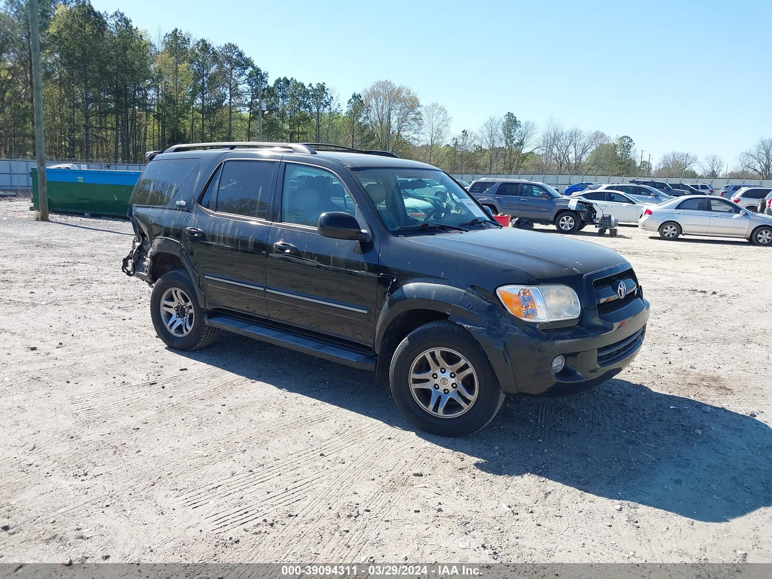 toyota sequoia 2007 5tdzt34a97s292399