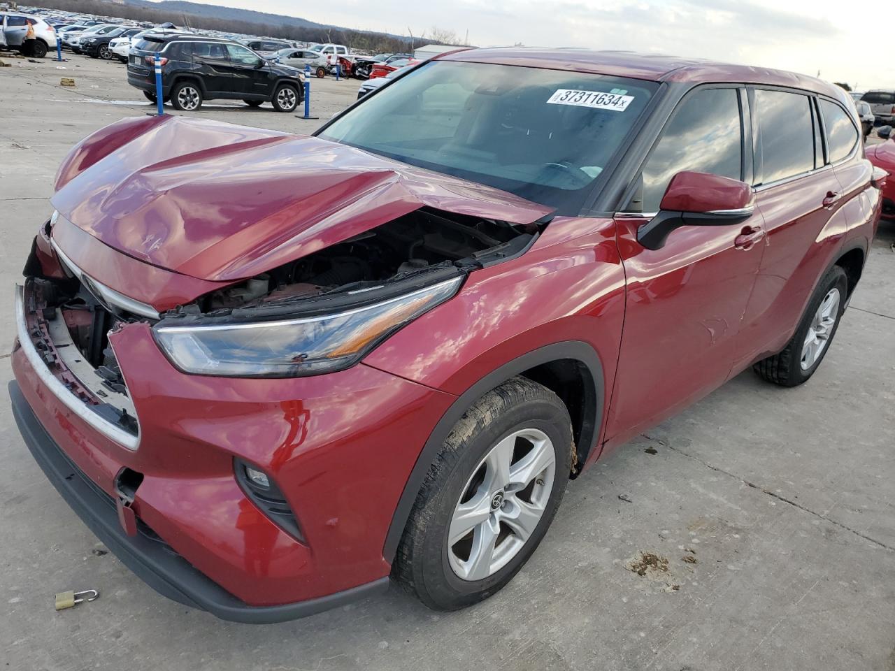 toyota highlander 2022 5tdzzrah0ns128071