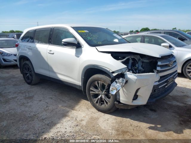 toyota highlander 2019 5tdzzrfh0ks354101