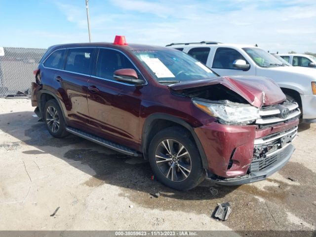 toyota highlander 2018 5tdzzrfh2js260185