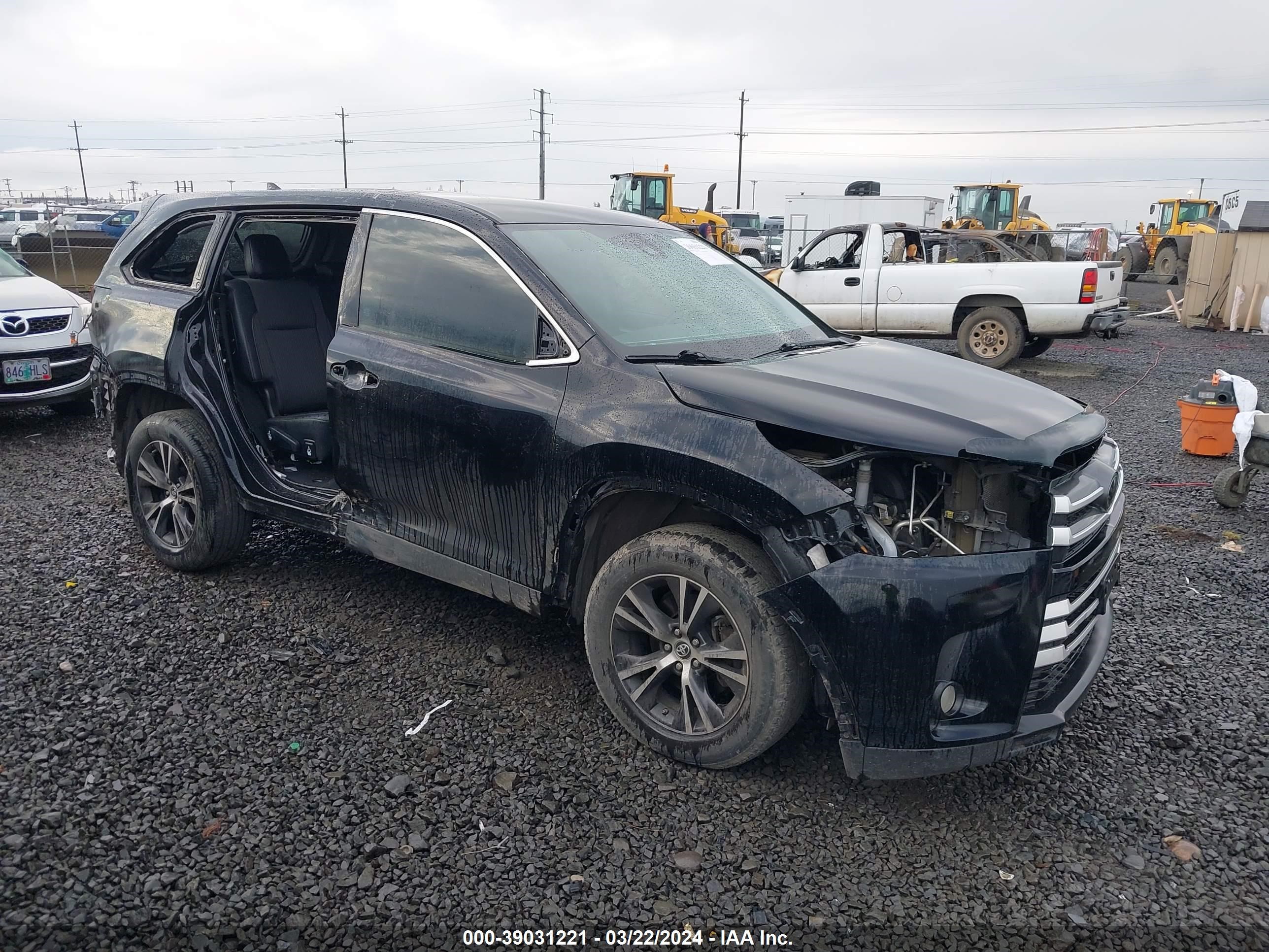 toyota highlander 2019 5tdzzrfh4ks293755