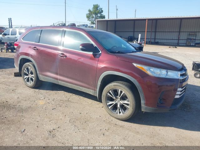 toyota highlander 2019 5tdzzrfh4ks354778