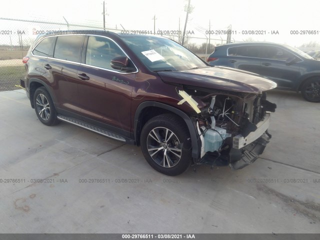 toyota highlander 2019 5tdzzrfh6ks350585