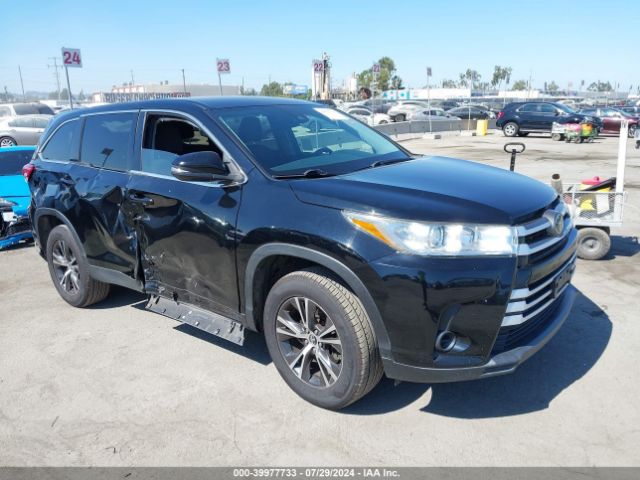 toyota highlander 2019 5tdzzrfhxks308307