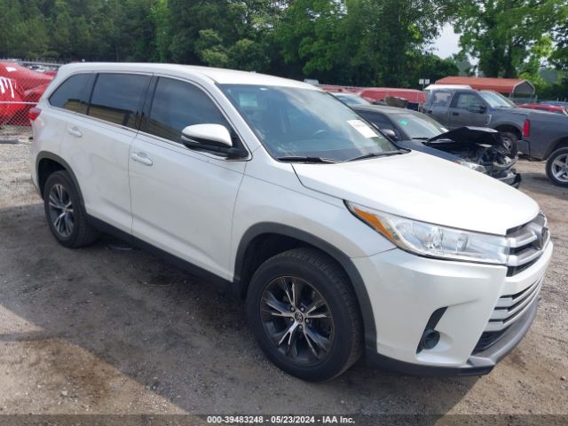 toyota highlander 2019 5tdzzrfhxks360617