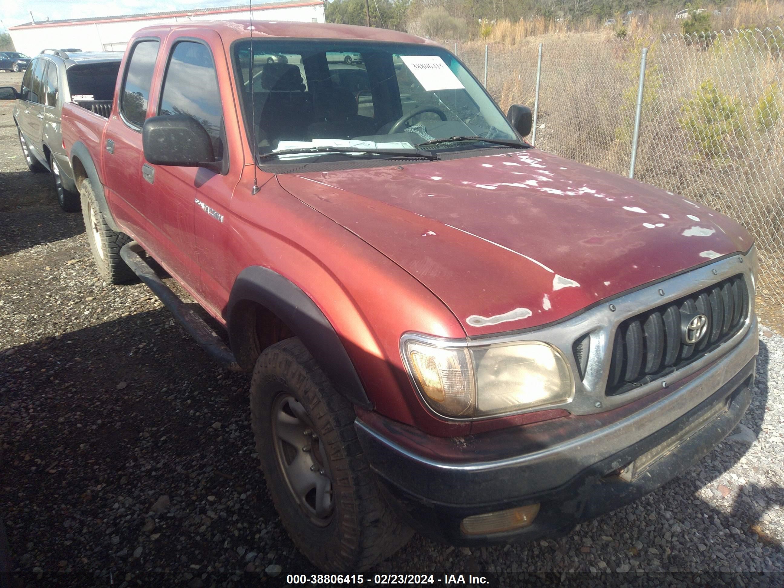 toyota tacoma 2001 5tegn92n91z835044