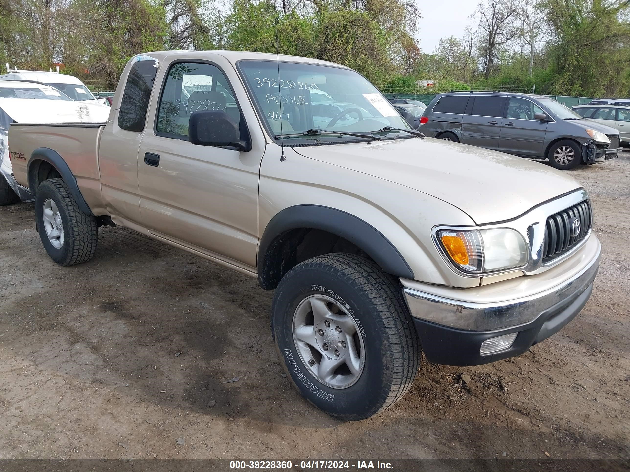 toyota tacoma 2004 5tewn72n24z358087