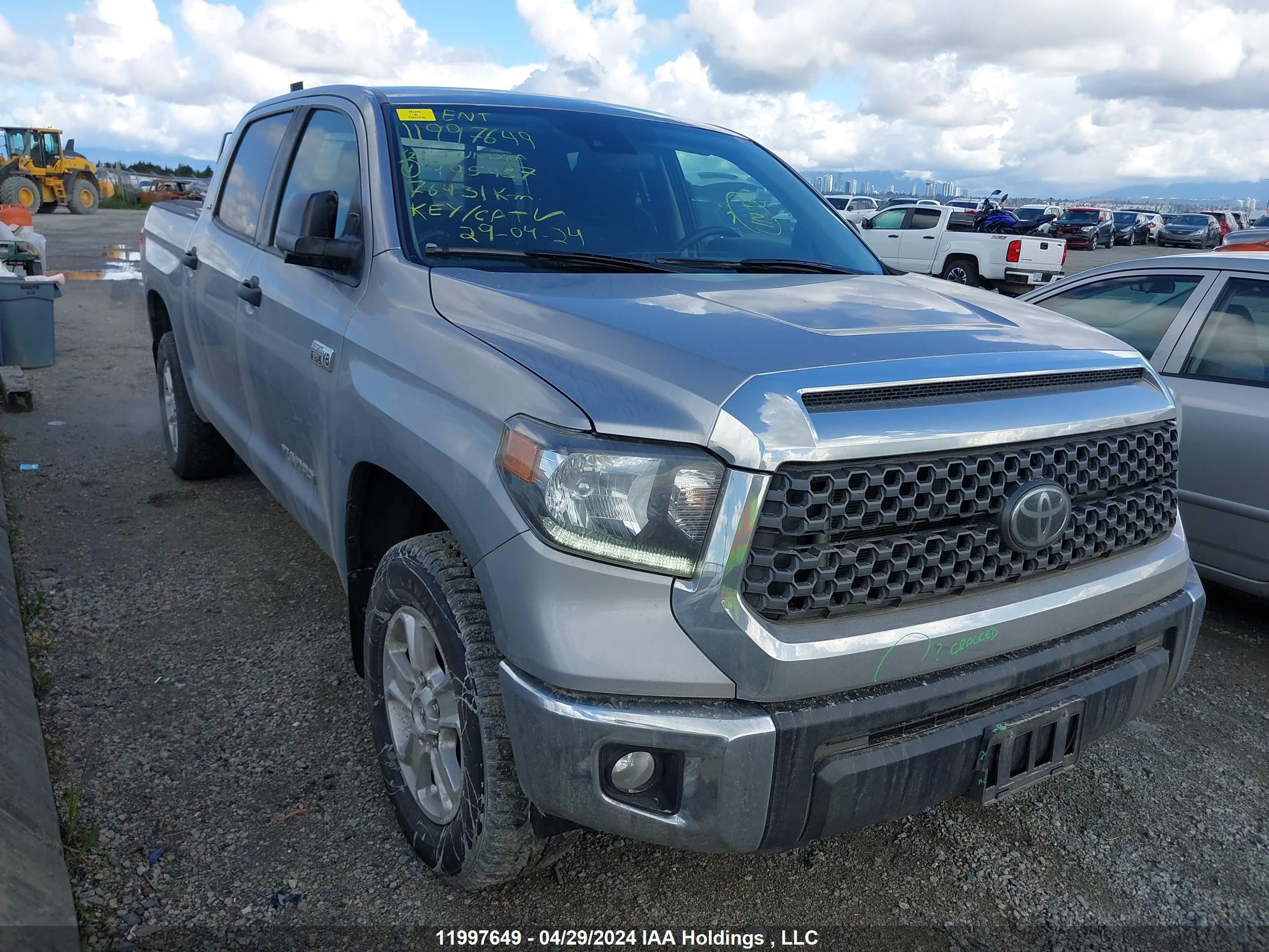 toyota tundra 2021 5tfdy5f18mx995437