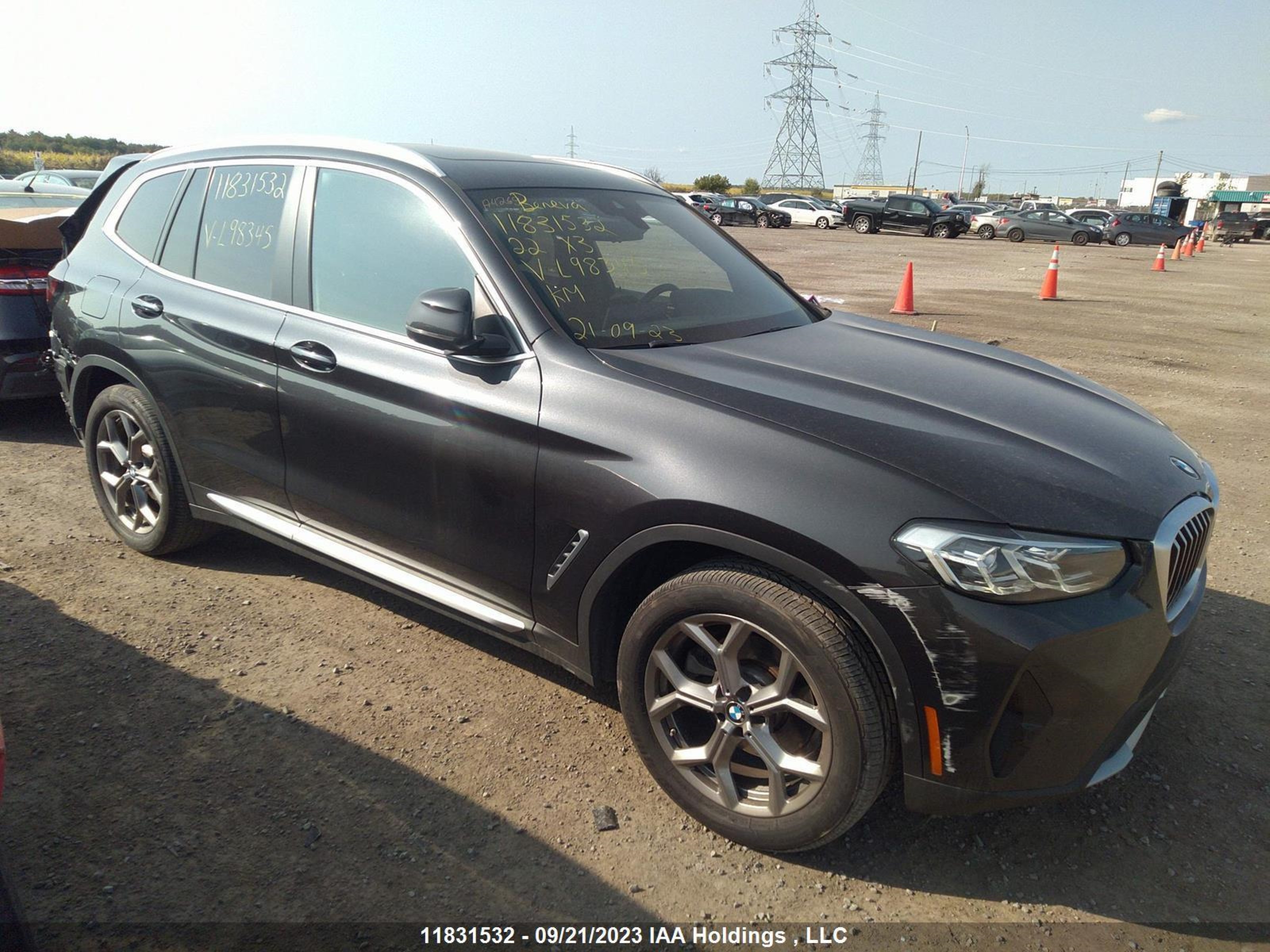 bmw x3 2022 5ux53dp0xn9l98345