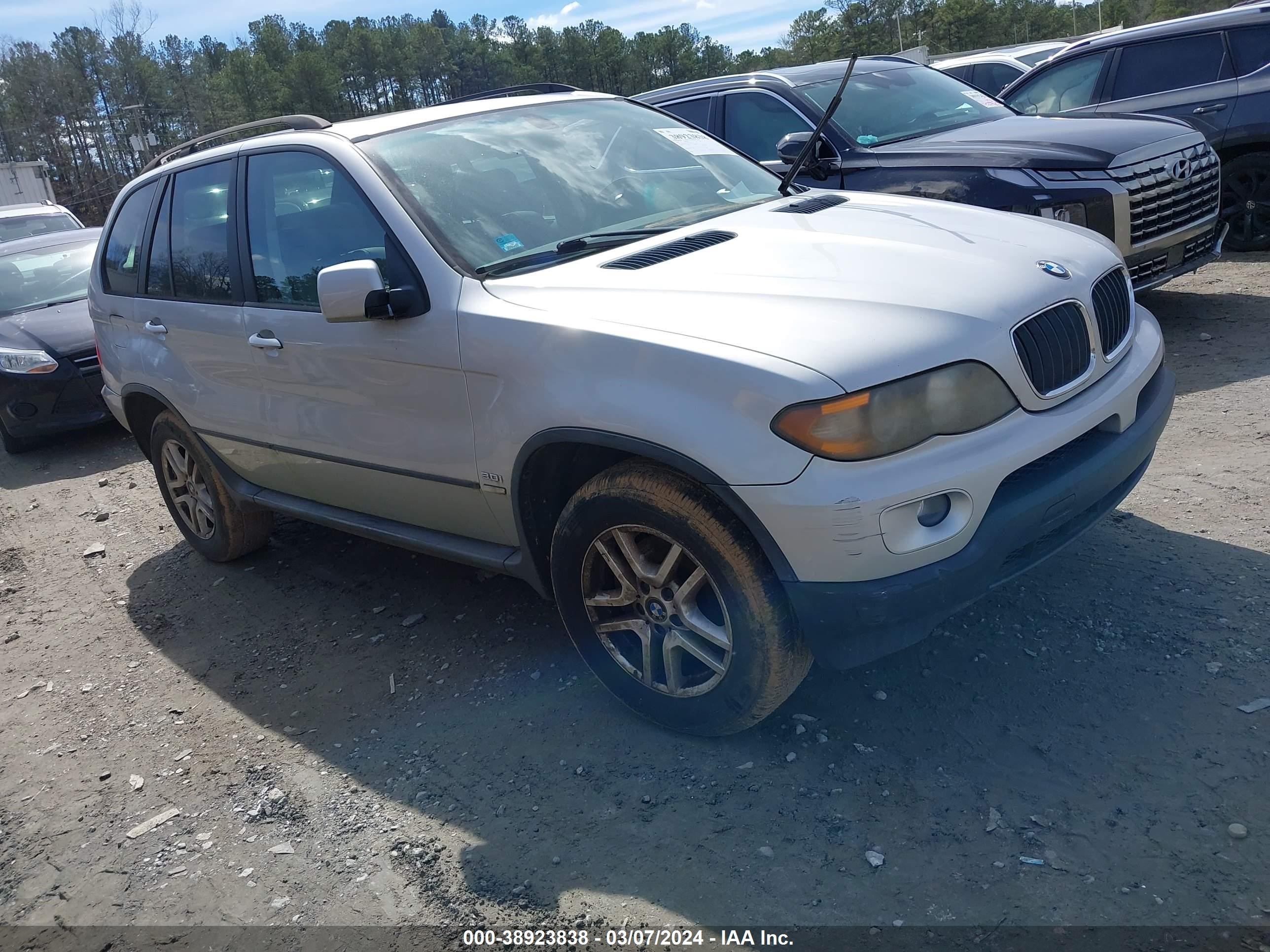 bmw x5 2005 5uxfa13515ly19298