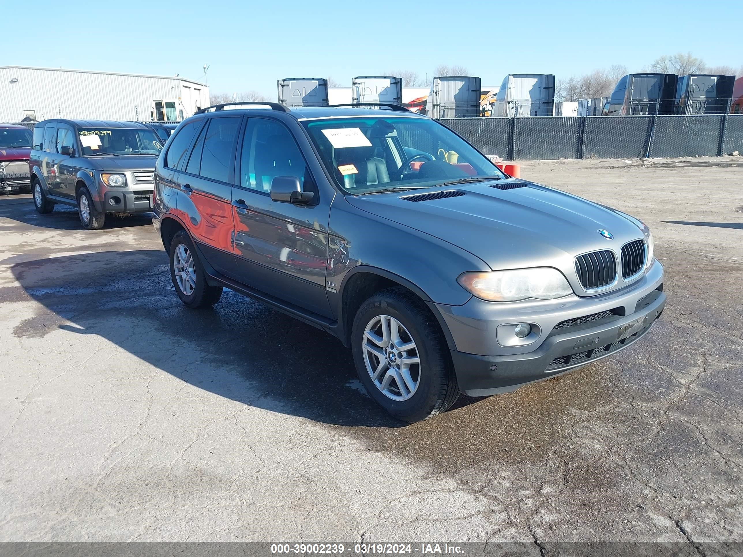 bmw x5 2006 5uxfa13516ly43599