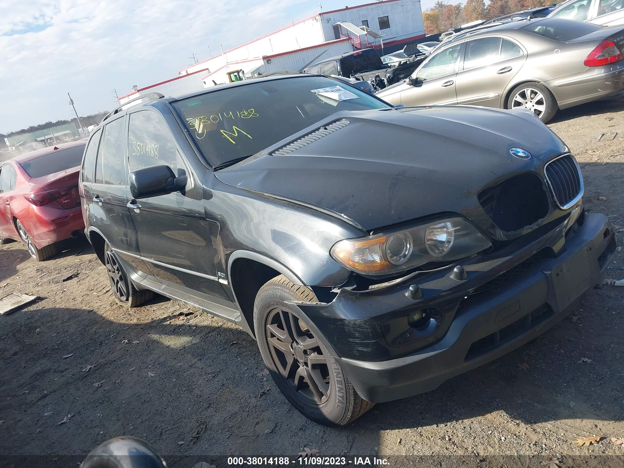 bmw x5 2005 5uxfa13535ly10571