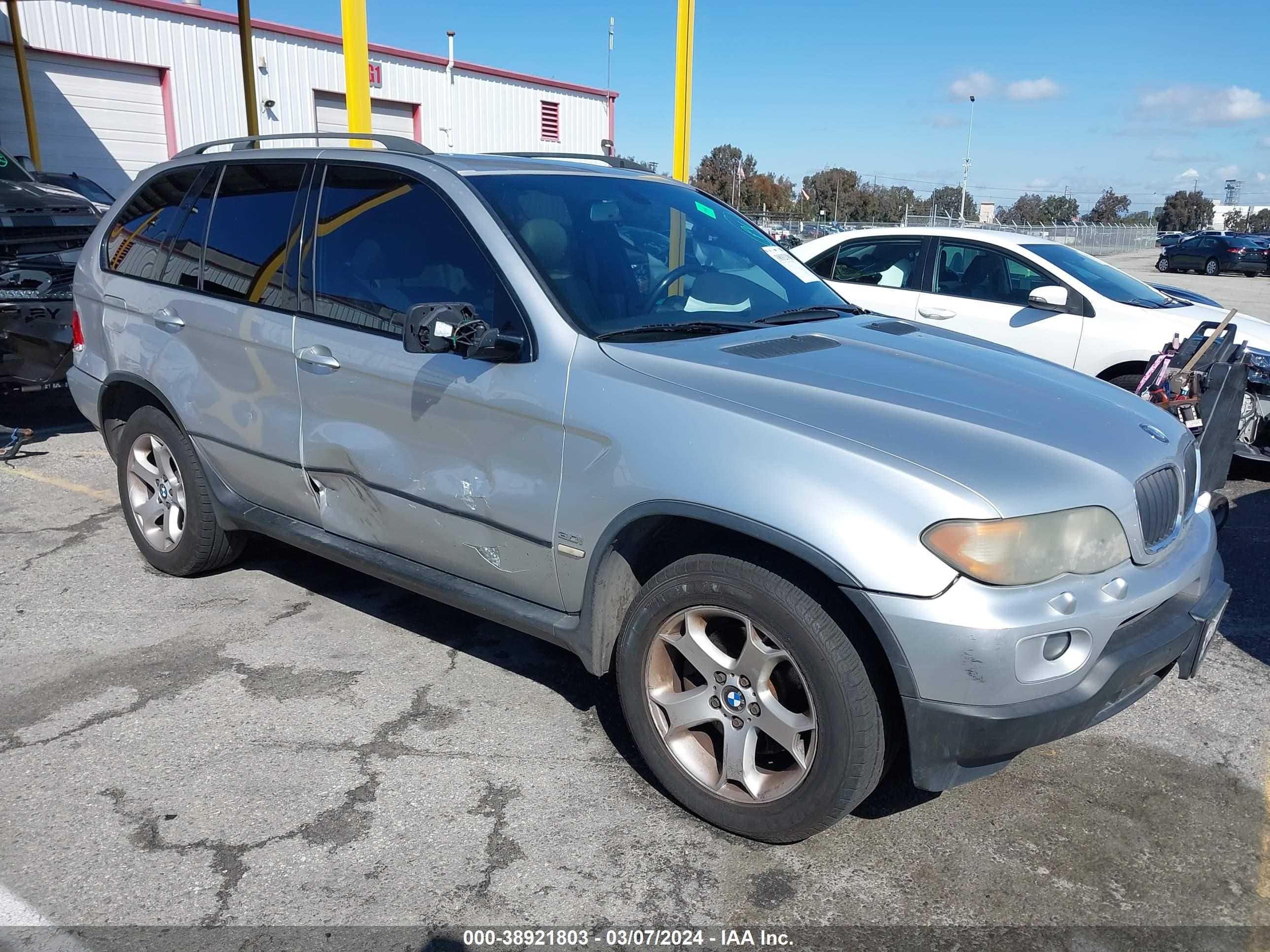 bmw x5 2005 5uxfa13545ly04956