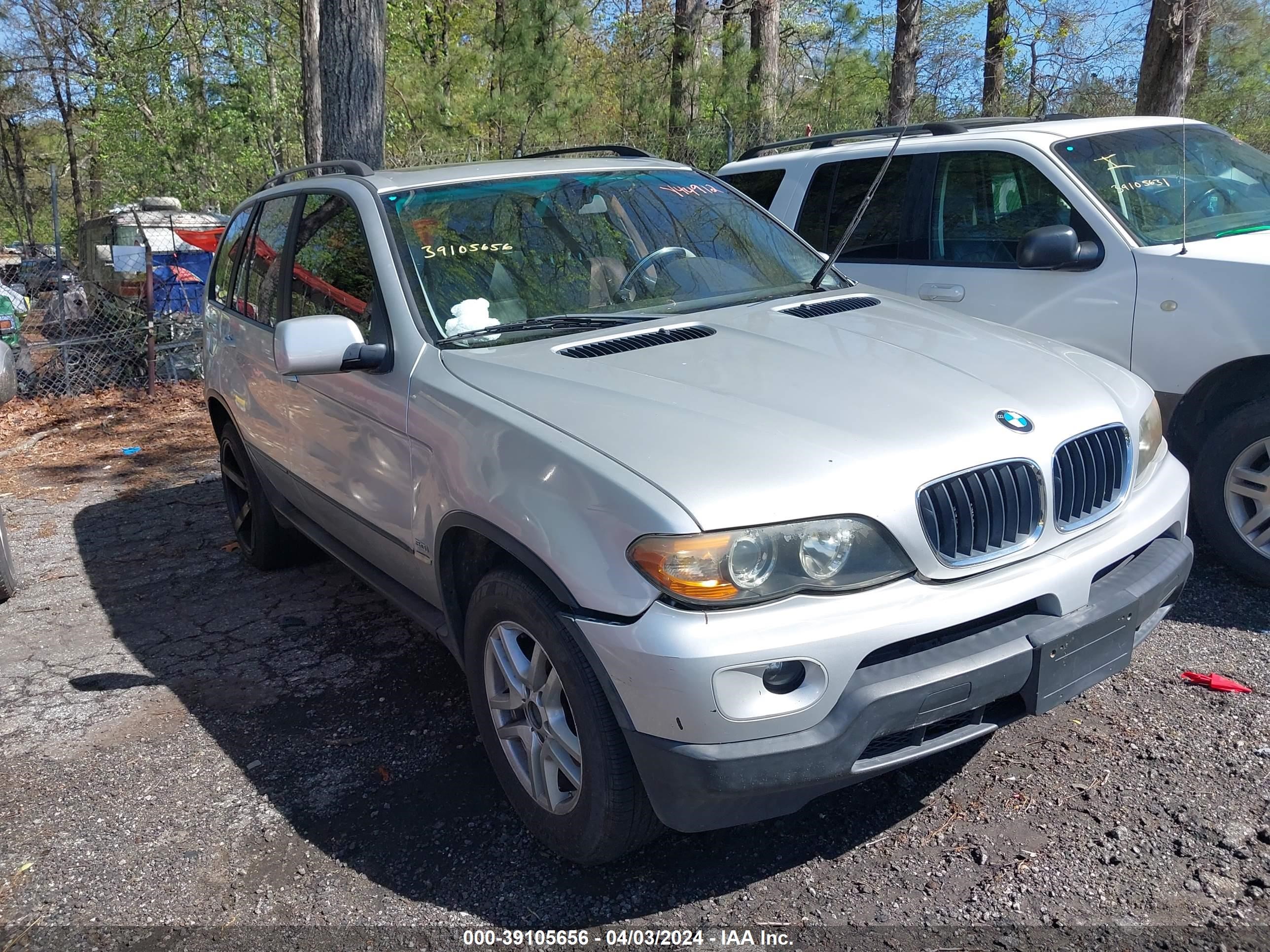 bmw x5 2006 5uxfa13566ly44912