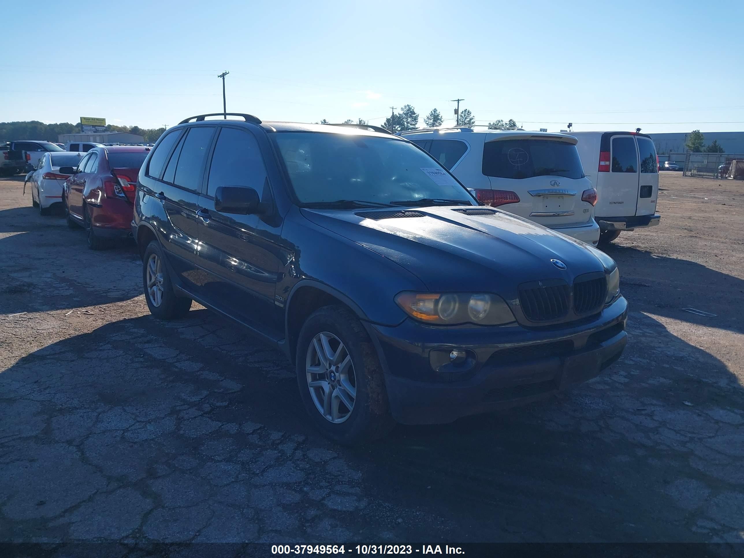 bmw x5 2005 5uxfa13575ly06961