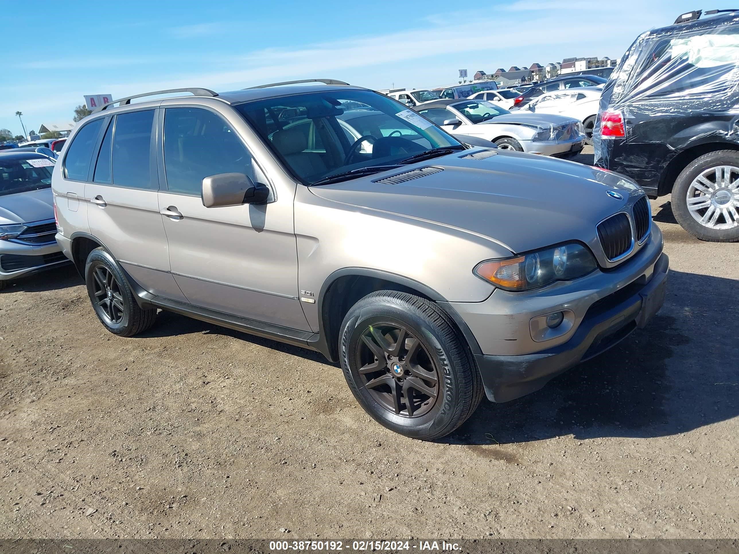 bmw x5 2006 5uxfa13576ly33823