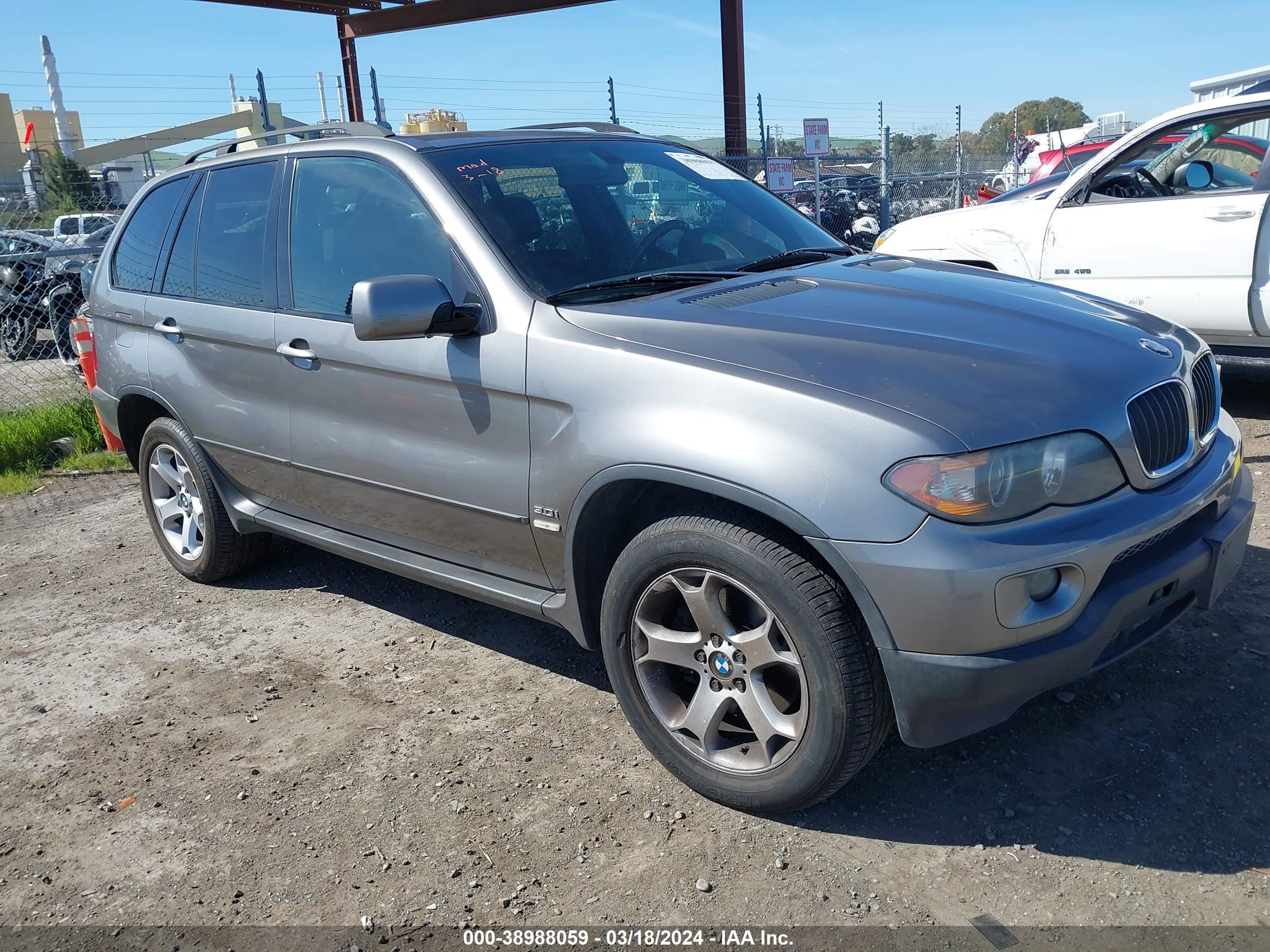 bmw x5 2005 5uxfa13585ly11151