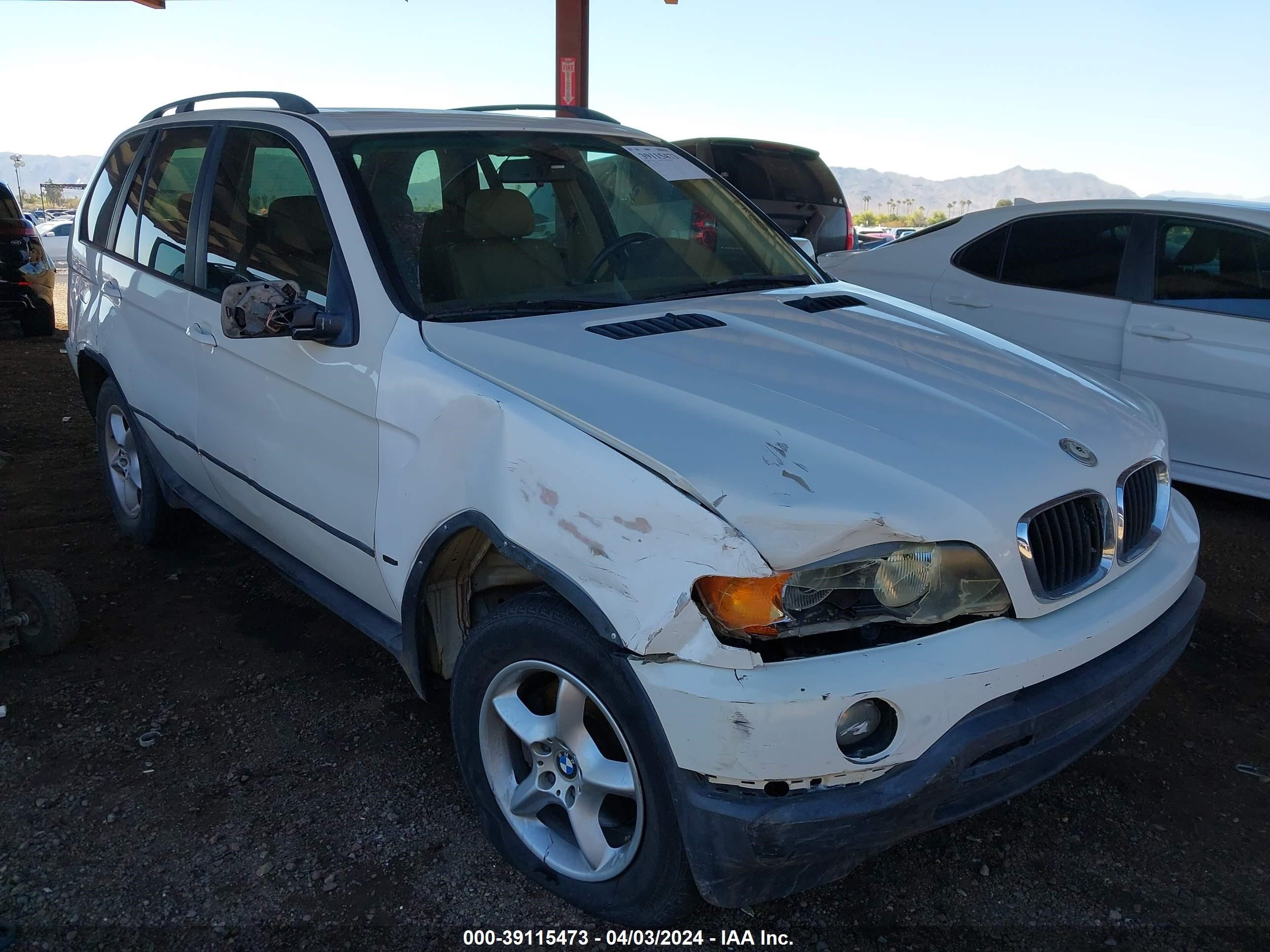 bmw x5 2003 5uxfa53563lw26861