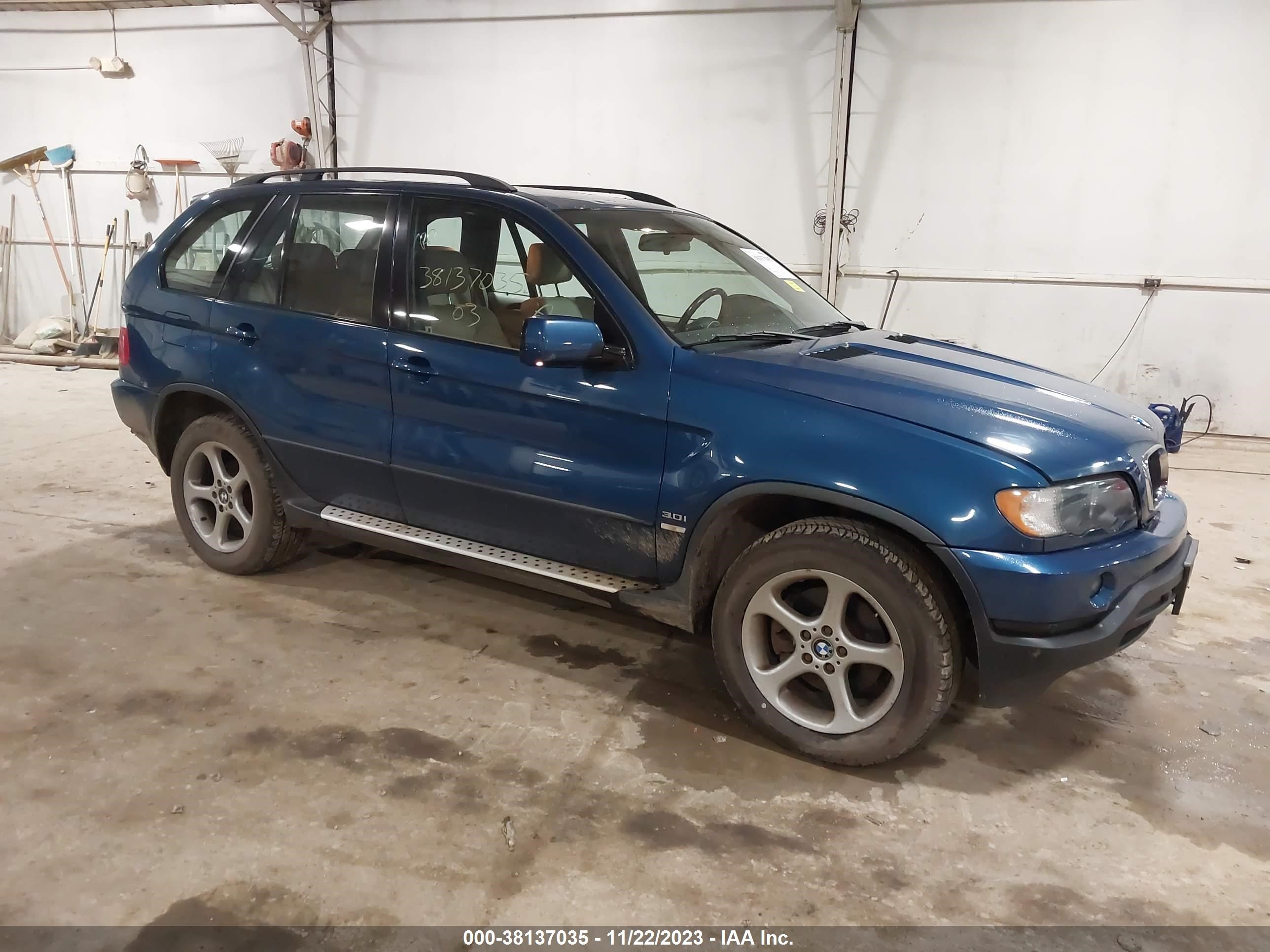 bmw x5 2003 5uxfa53583lv87027