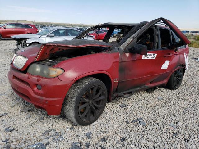 bmw x5 4.8is 2005 5uxfa93555le82765