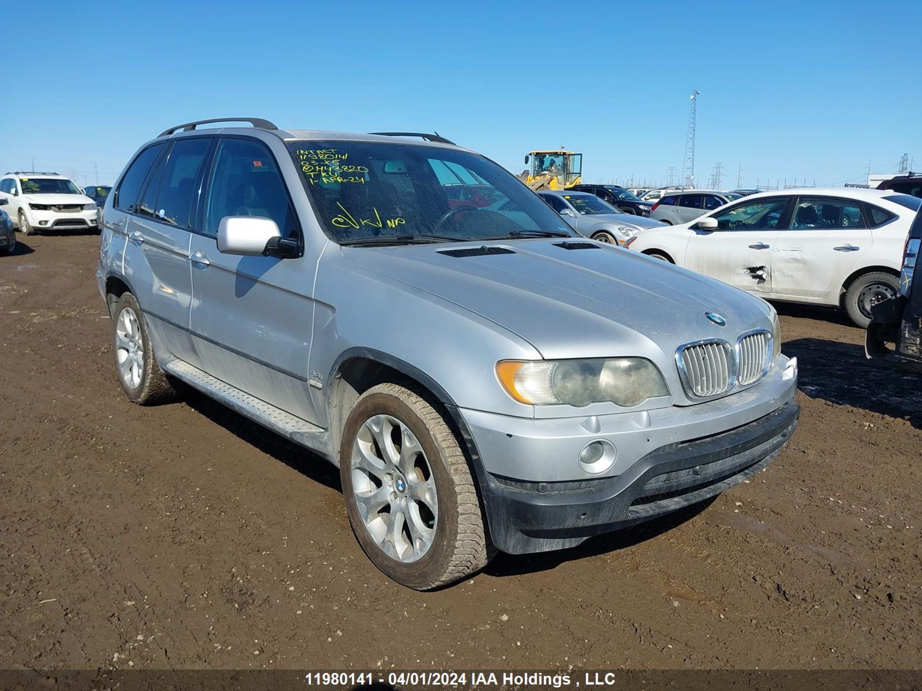 bmw x5 2003 5uxfb33513lh43820