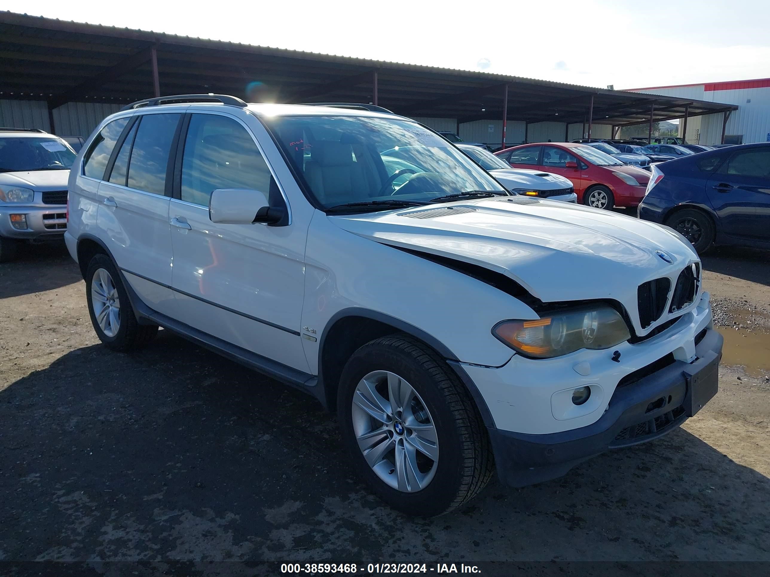 bmw x5 4.4i 2004 5uxfb53574lv01432