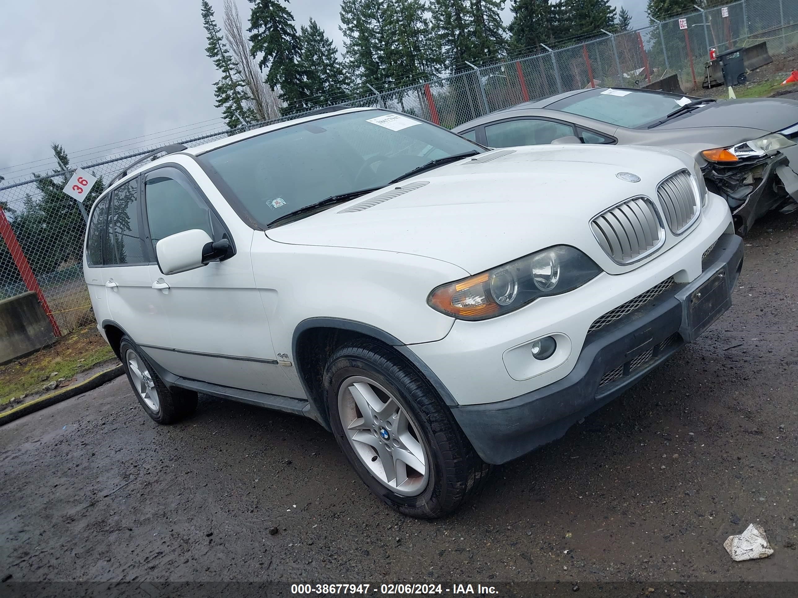 bmw x5 2004 5uxfb53574lv02371